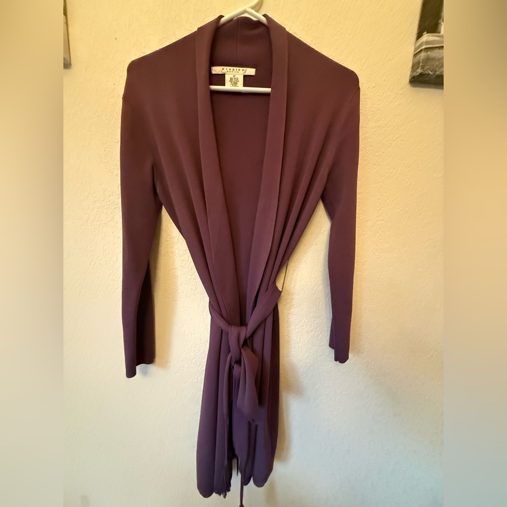 Purple Long Sleeve Cardigan